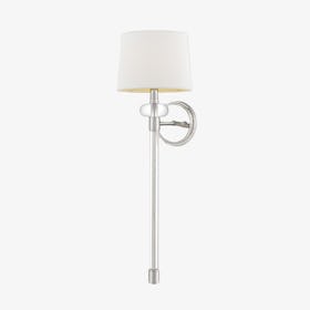 Barbour 1 Light Wall Light - Polished Nickel