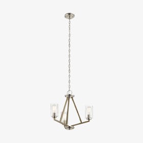 Deryn 3 Light Chandelier - Distressed Antique Grey