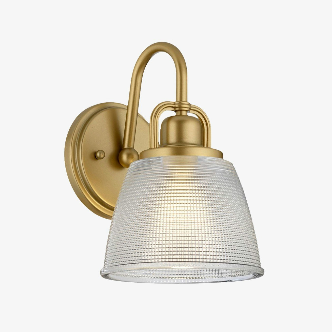 Dublin 1 Light Wall Light - Painted Natural Brass by Elstead Lighting