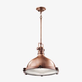 Hatteras Bay 1 Light Pendant - Antique Copper