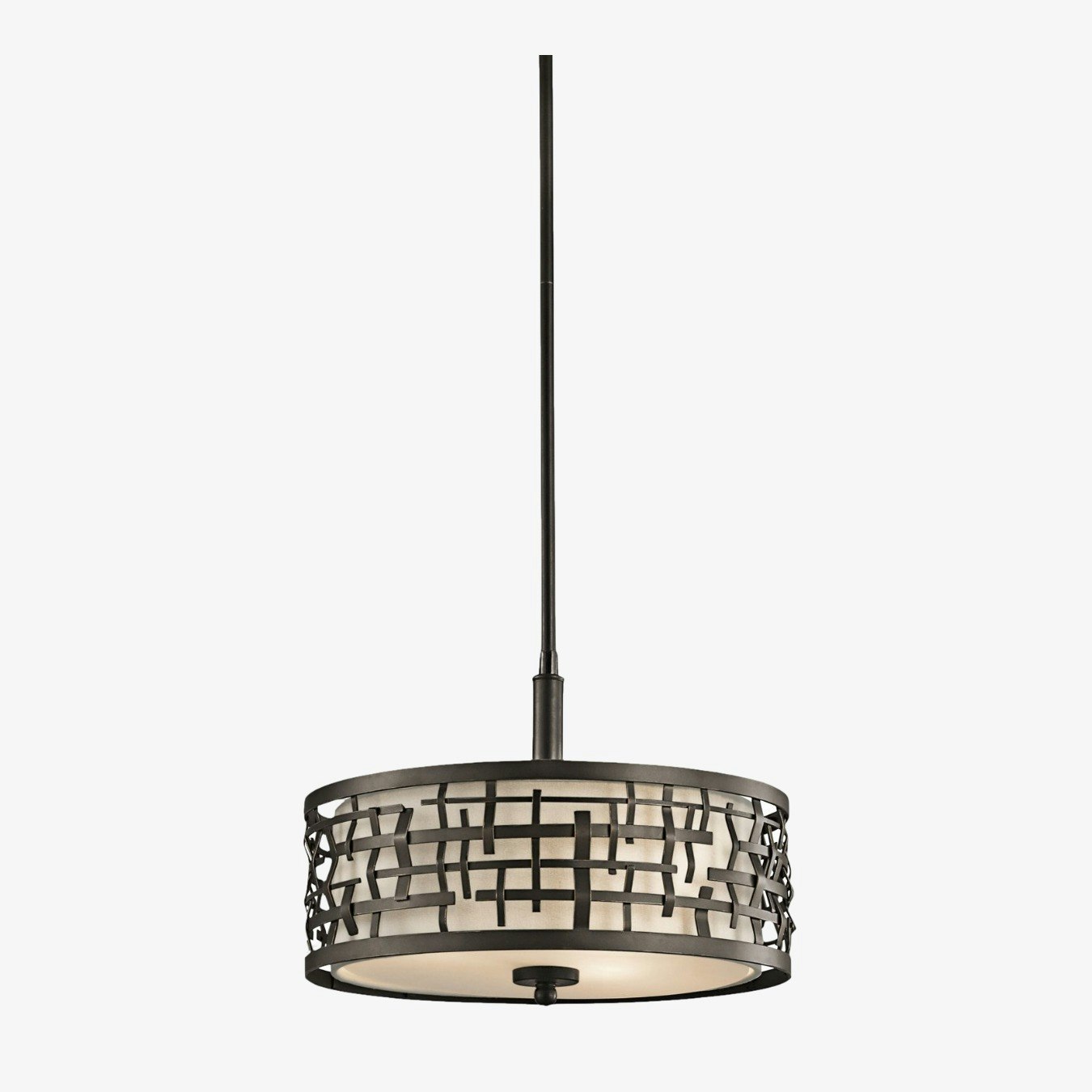 Loom 3 Light Pendant - Olde Bronze by Elstead Lighting
