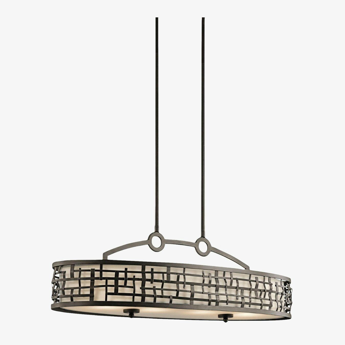 Loom 4 Light Chandelier - Olde Bronze by Elstead Lighting
