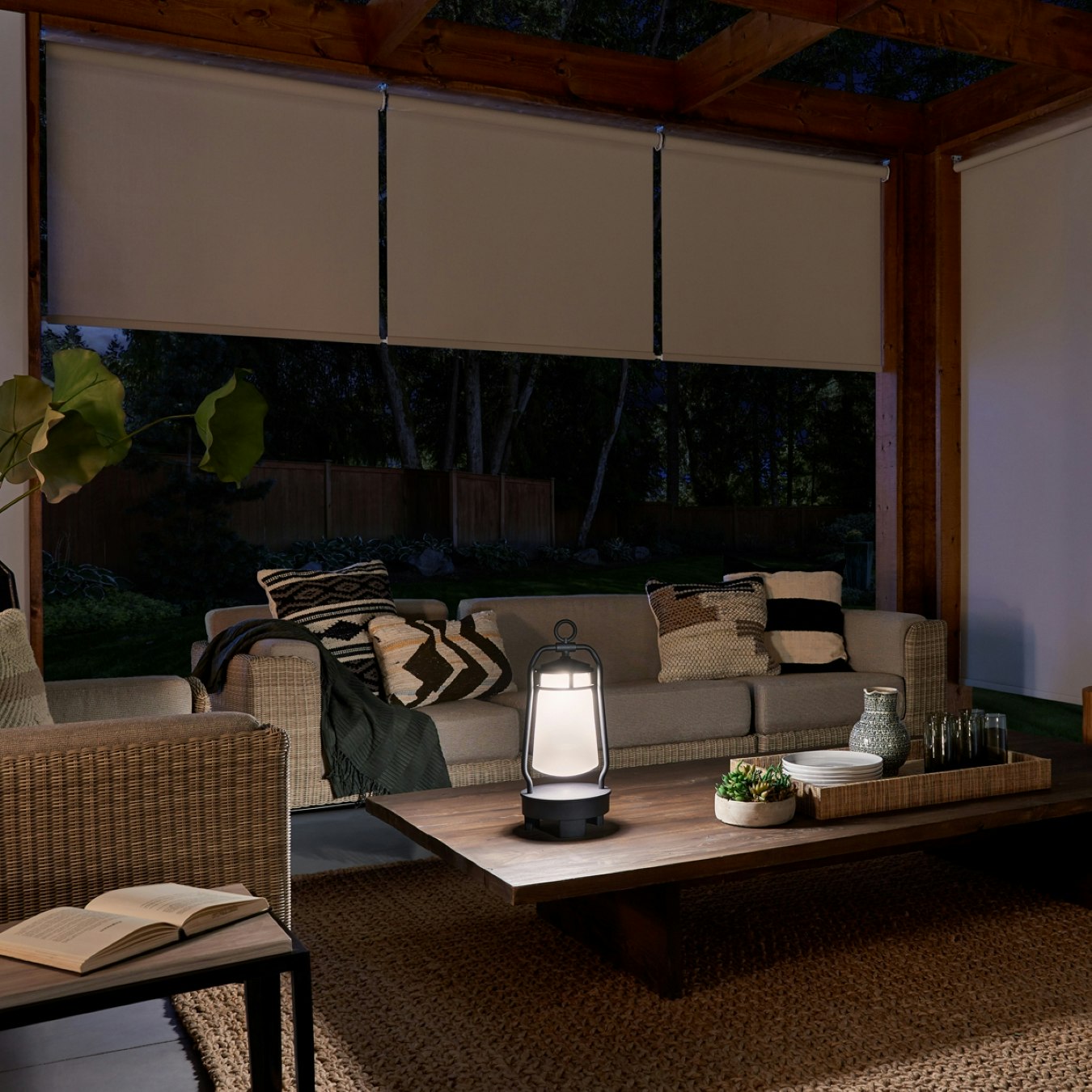 Lyndon Portable Bluetooth Speaker Lantern - Uk Plug - Textured Black by Elstead Lighting