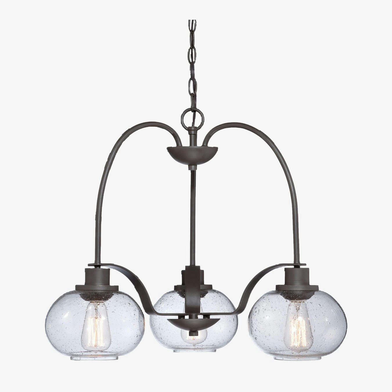 Trilogy 3 Light Chandelier - Old Bronze - Old Bronze by Elstead Lighting