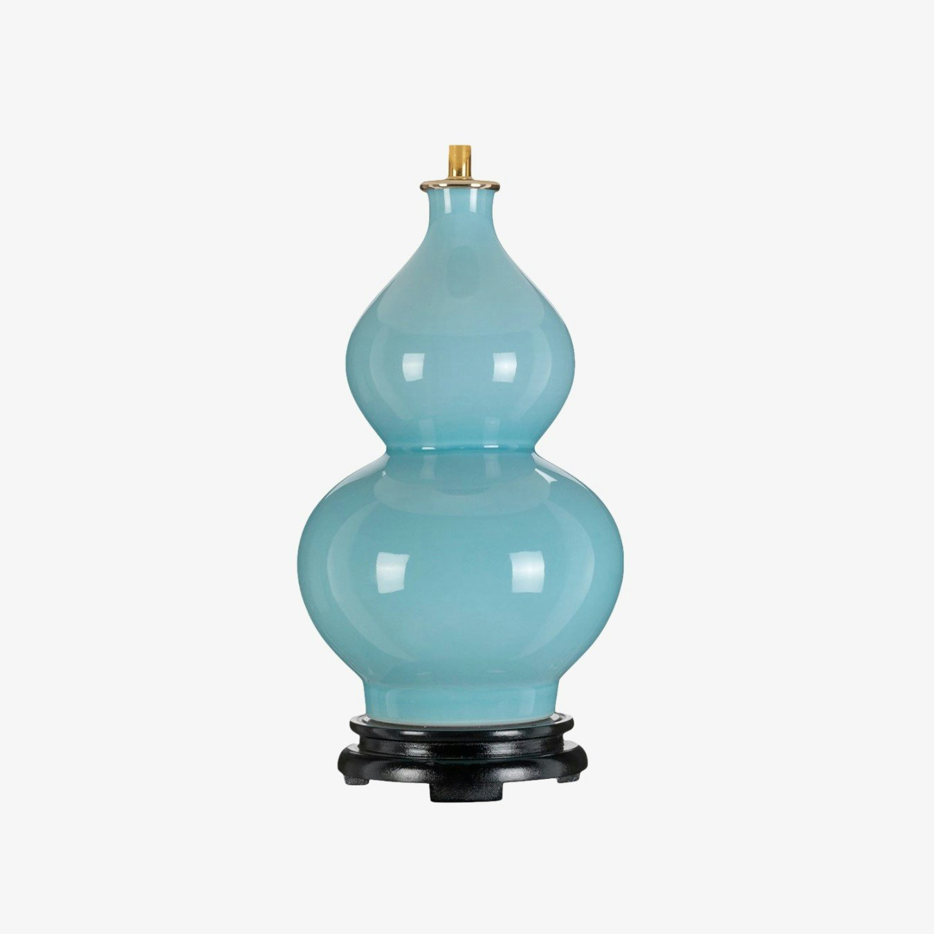 Harbin Gourd 1-Light Table Lamp (Base Only) - Duck Egg Blue by Elstead Lighting