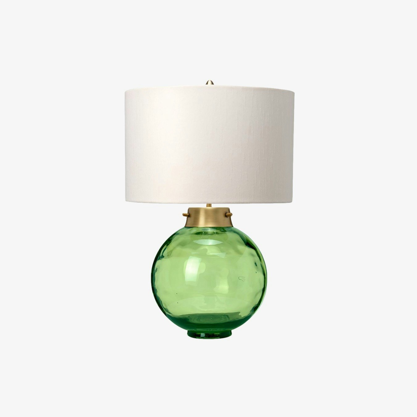 Kara Tinted Glass Table Lamp - Dark Green by Elstead Lighting