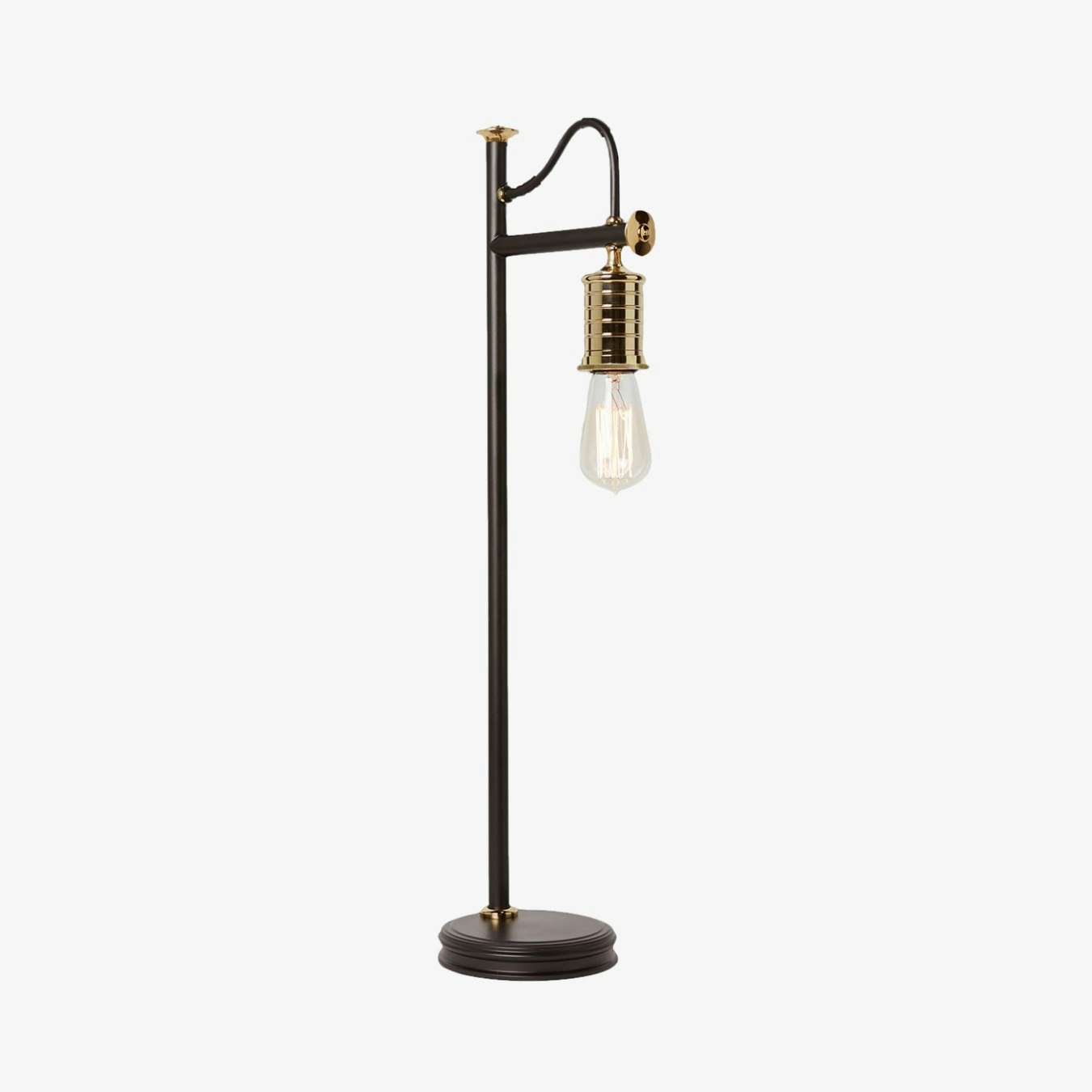 Douille 1-Light Table Lamp - Black / Polished Brass by Elstead Lighting