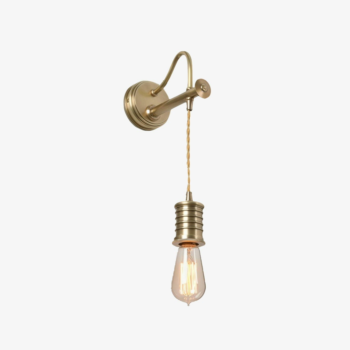 Douille 1-Light Wall Light - Aged Brass by Elstead Lighting