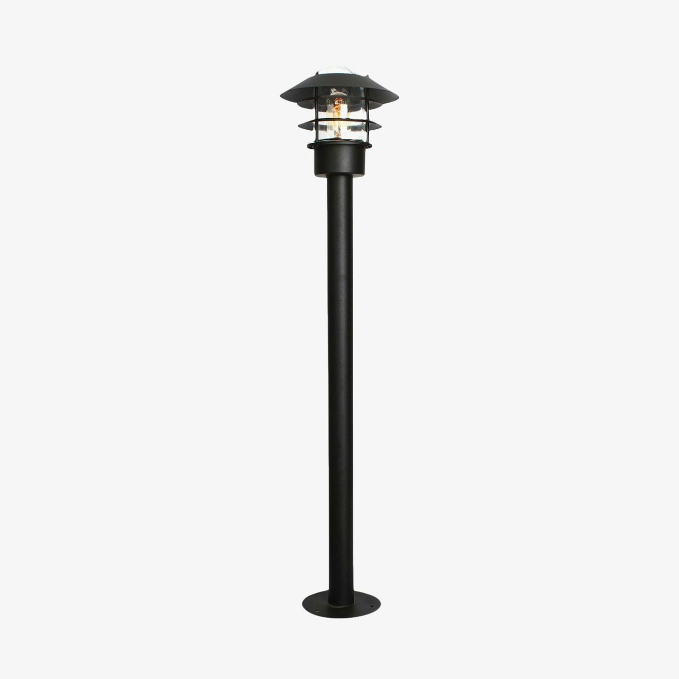 Helsingor 1-Light Bollard Lantern - Black by Elstead Lighting