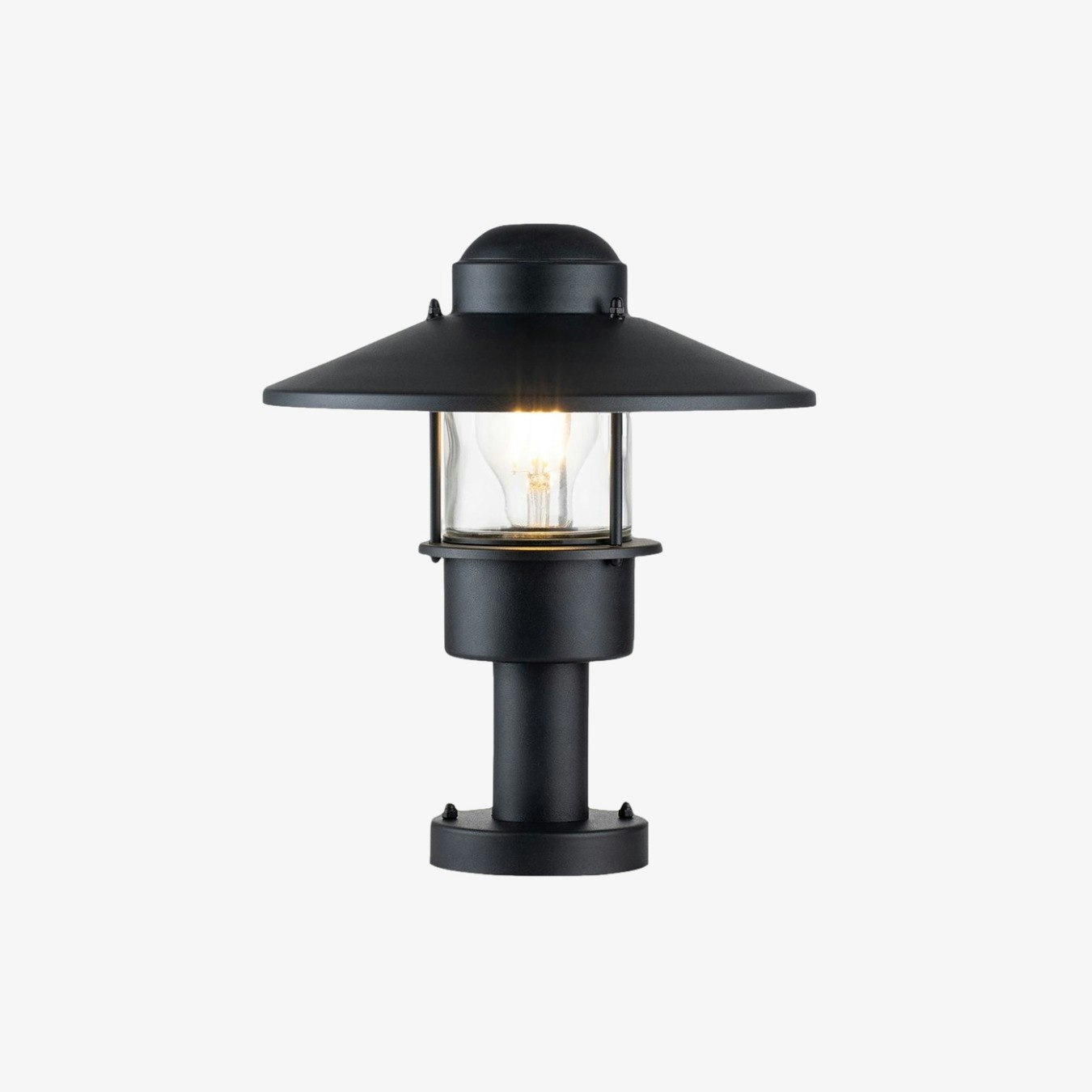 Klampenborg 1-Light Pedestal - Black by Elstead Lighting