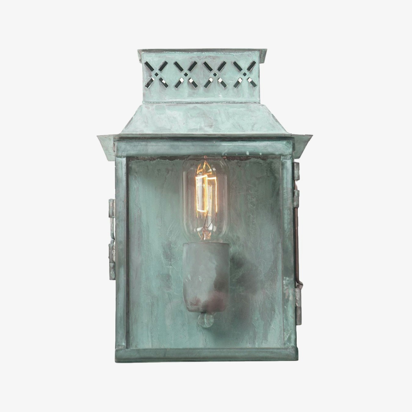Lambeth Palace 1-Light Wall Lantern - Verdigris by Elstead Lighting