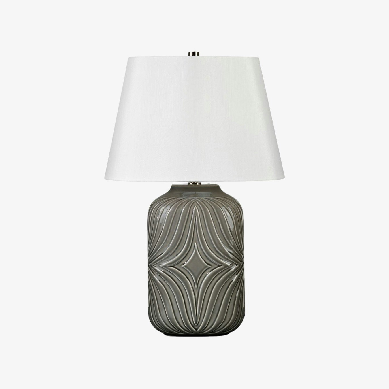 Muse 1-Light Table Lamp - Grey by Elstead Lighting