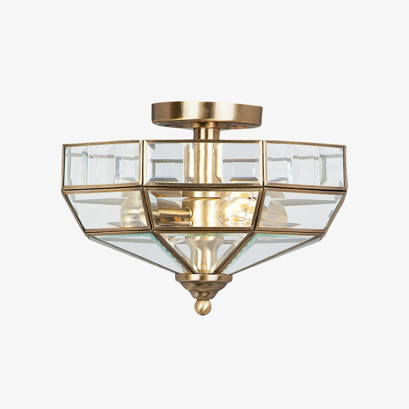 Old Park 2-Light Semi-Flush - Aged Bronze by Elstead Lighting
