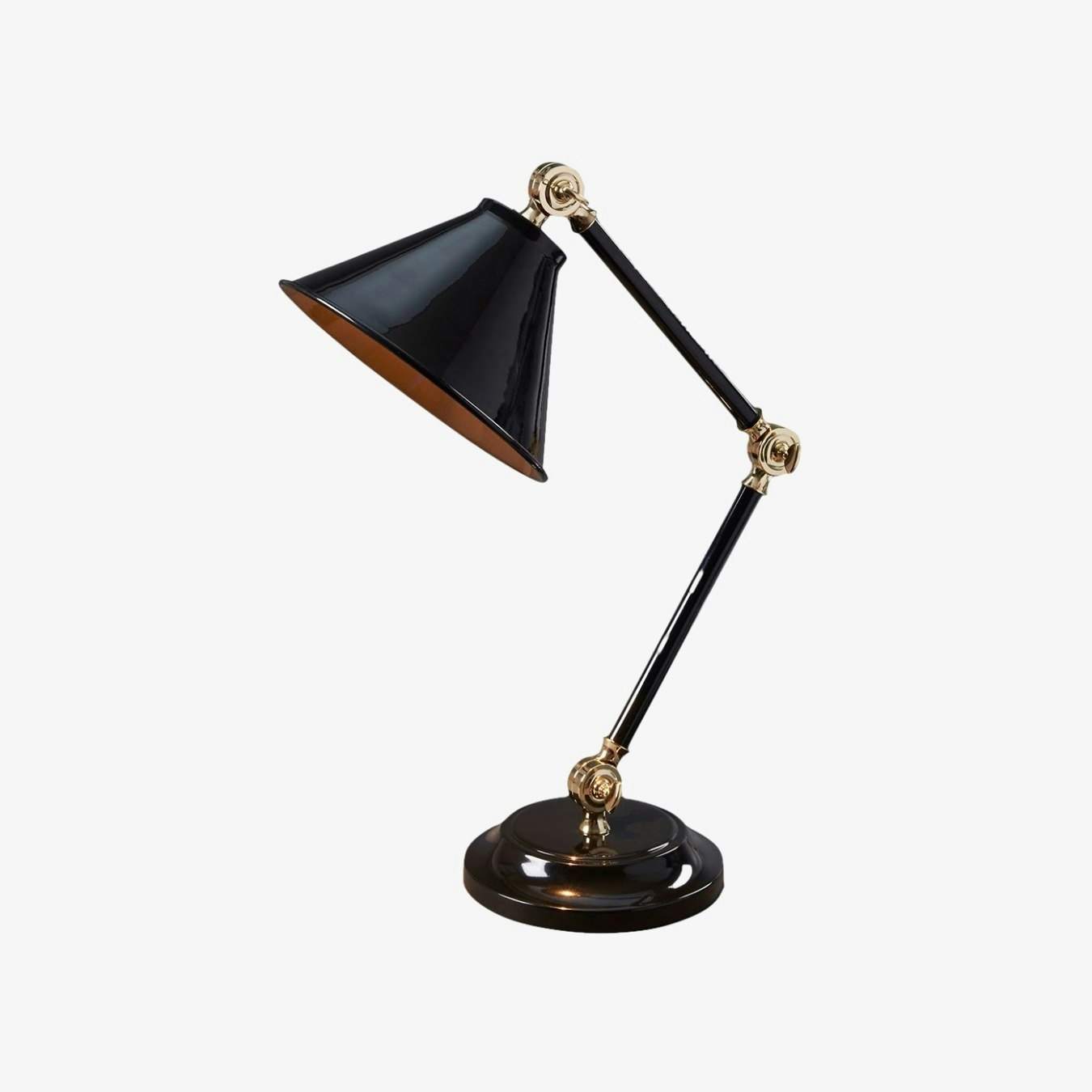 Provence Element 1-Light Mini Table Lamp - Black / Polished Brass by Elstead Lighting