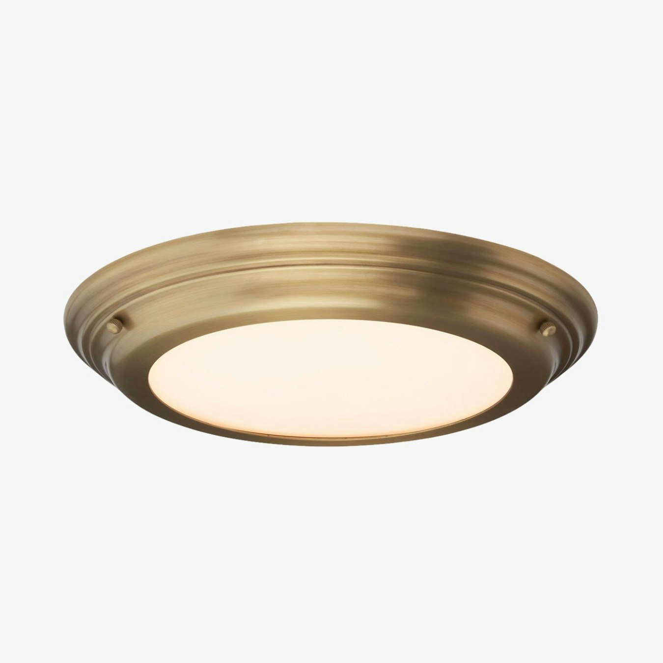 Welland LED Flush Light - Aged Brass by Elstead Lighting