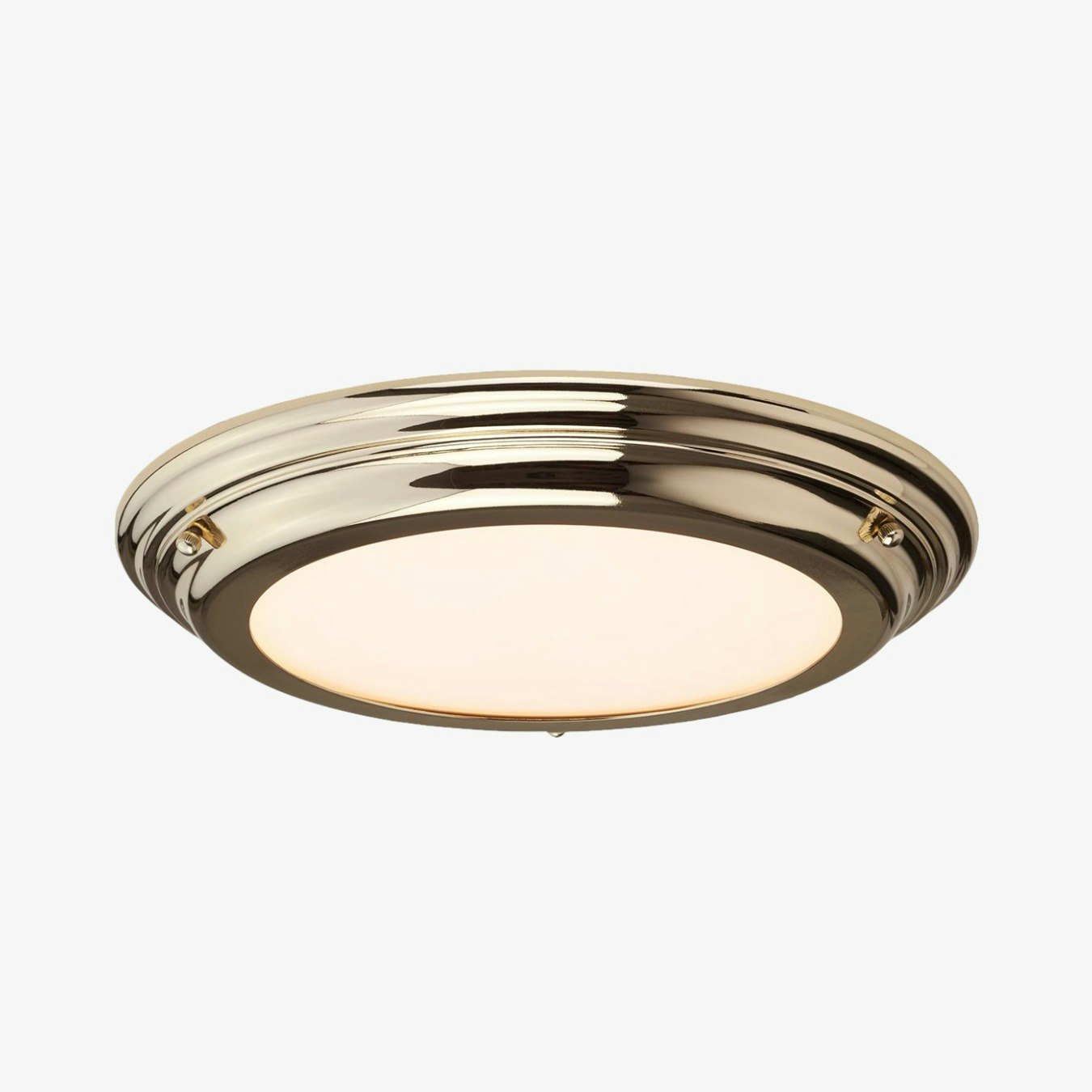 Welland Flush Light - Polished Brass by Elstead Lighting
