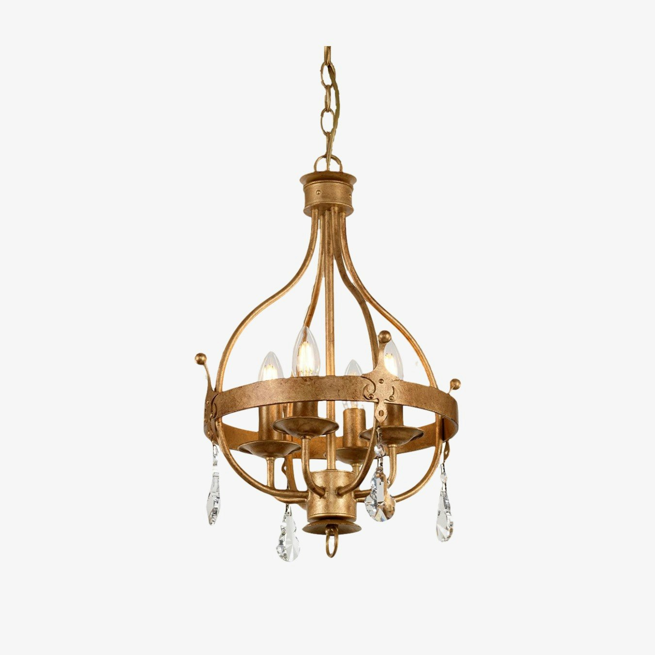 Windsor 4-Light Pendant - Gold Patina by Elstead Lighting