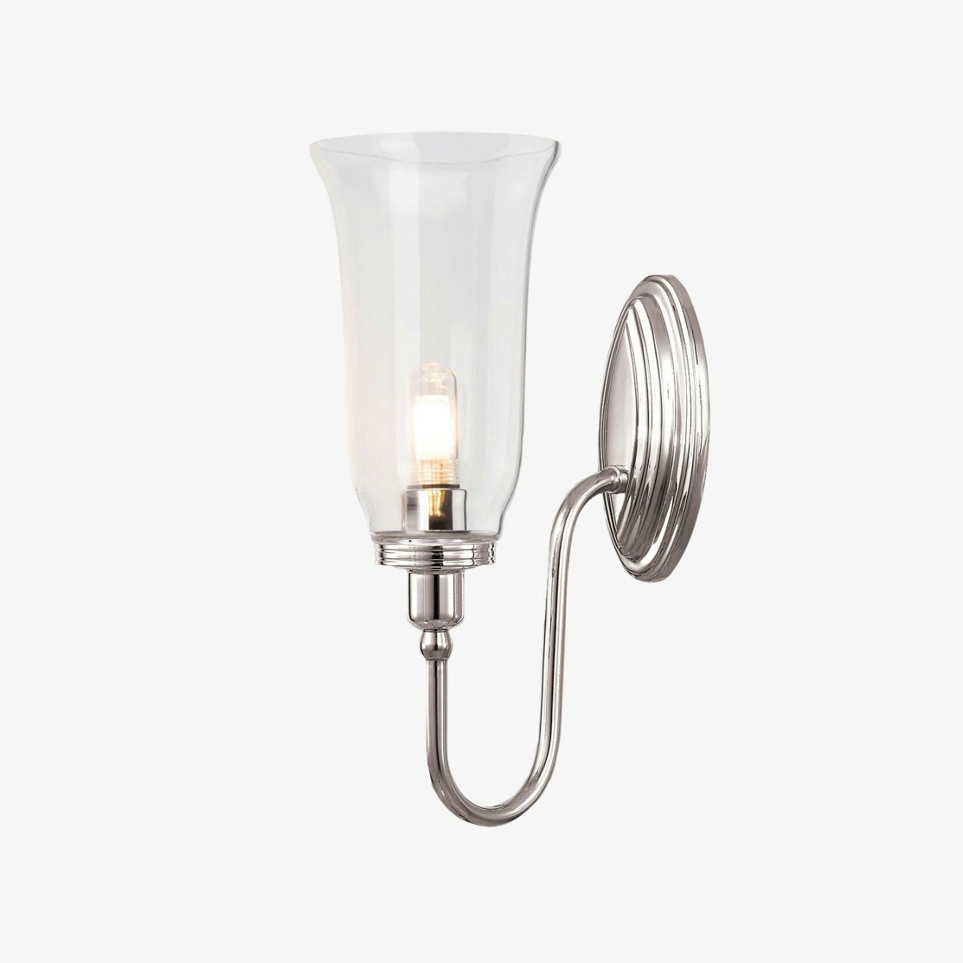 Blake 1-Light Wall Light - Polished Nickel by Elstead Lighting