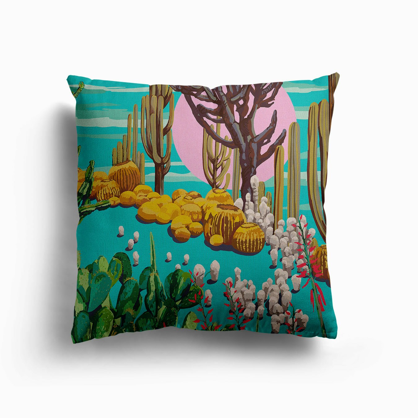 Cactus Garden Canvas Cuscino