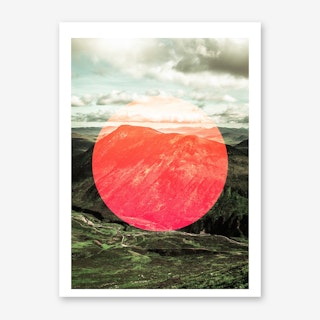 Landscapes Circular 1 Highlands Art Print