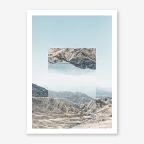 Landscapes Mirrored 1 Death Valley Art Print