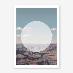 Landscapes Circular 1 Grand Canyon Art Print