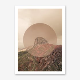 Landscapes Circular 2 Andes Art Print