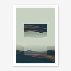 Landscapes Mirrored 2 Death Valley Art Print