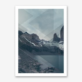 Landscapes Scattered 4 Torres del Paine Art Print