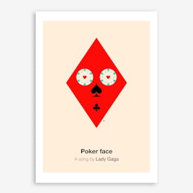 Poker Face Print Art Print