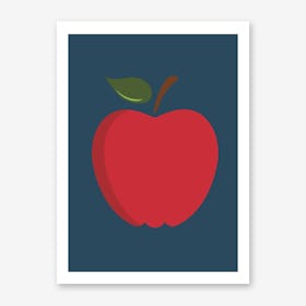 Big Red Apple Art Print