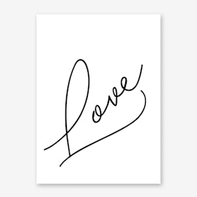 Love Handwritten Art Print