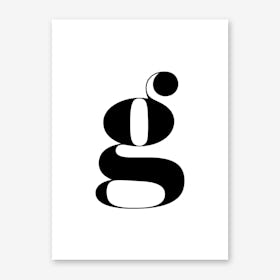 G Letter Art Print