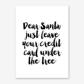 Dear Santa Art Print