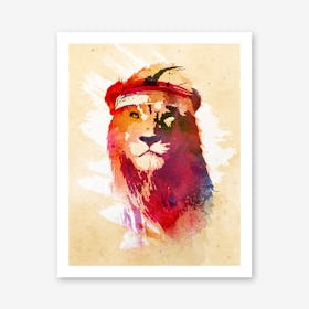 Gym Lion Art Print
