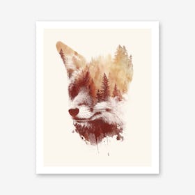 Blind Fox Art Print