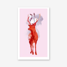 Useless Deer Art Print