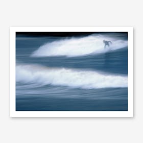 Surfeur en Hiver Affiche Minimaliste pour Salon