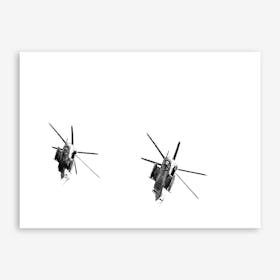 Two Sikorsky CH-53 Helicopters Art Print