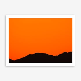 Sunset Over the Mountains of Eilat I Art Print