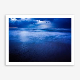 Winter Storm Over Sidni Ali Beach Art Print