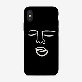 Blind Drawing 2 Bw Phone Case