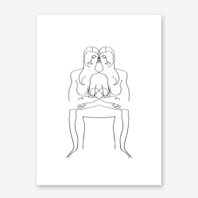 Motherhood Line Art Print