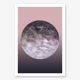 Quaoar Lilac Gradient Art Print