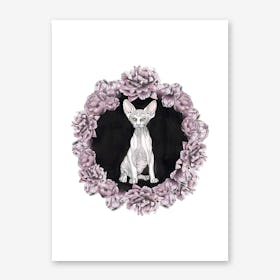 Sphynx Cat Art Print