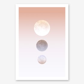 Moon Triplet Art Print