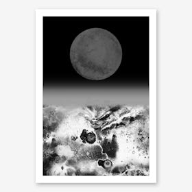 Walking On Lunar Art Print