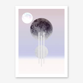 Dream Of The Glitter Moon Art Print