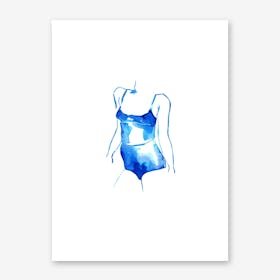 Blue Woman I Art Print