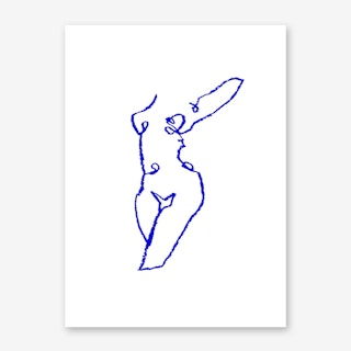 Blue Nude Art Print